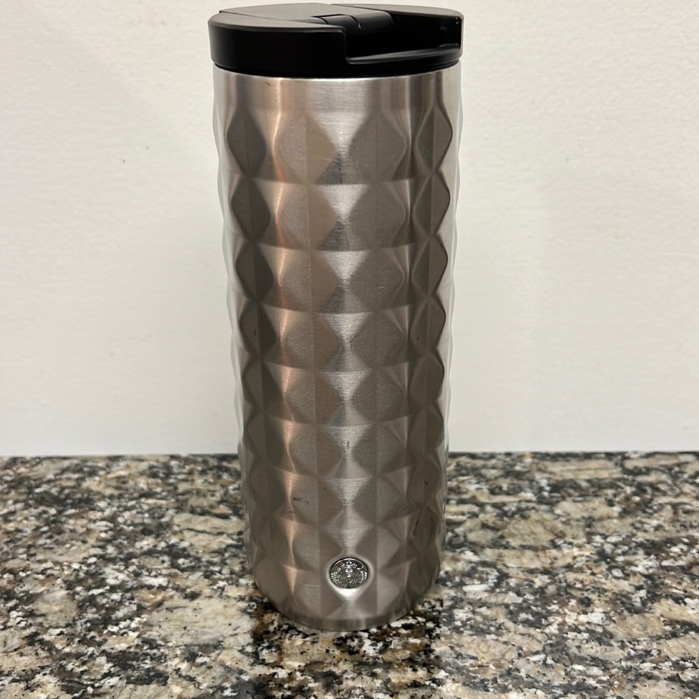 Rare 2019 Starbucks 16oz stainless hot coffee holder preowned in good condition